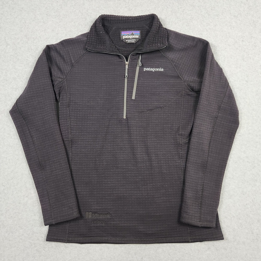 Patagonia R1 Regulator Womens Medium Black Fleece Pullover 1/4 Zip Polartec